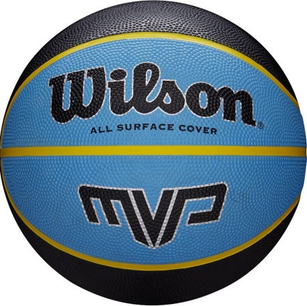 Мяч баск. WILSON MVP, арт.WTB9019XB07, р.7, резина, бутил.камера, сине-черный, фото 1