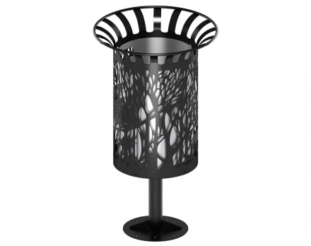 Урна Порядок 5 с баком (под анкера). С логотипом, фото 5