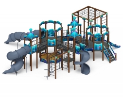 Детская игровая площадка Морской ДИК 2.17.07-01 H=1200 H=2000, фото 1