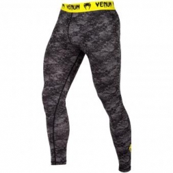 Компрессионные штаны Venum Tramo Black/Yellow, фото 1