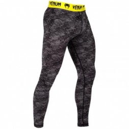 Компрессионные штаны Venum Tramo Black/Yellow, фото 2