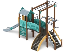 Детская игровая площадка Рада (Тайга) горка Н 1200 ДИК 2.01.2.08-03, фото 4 Детская игровая площадка Рада (Тайга) горка Н 1200 ДИК 2.01.2.08-03, фото 4