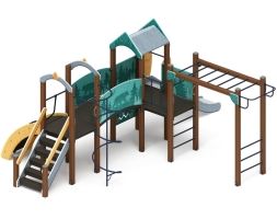 Детская игровая площадка Рада (Тайга) горка Н 1200 ДИК 2.01.2.08-03, фото 3 Детская игровая площадка Рада (Тайга) горка Н 1200 ДИК 2.01.2.08-03, фото 3