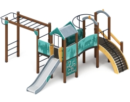 Детская игровая площадка Рада (Тайга) горка Н 1200 ДИК 2.01.2.08-03, фото 1 Детская игровая площадка Рада (Тайга) горка Н 1200 ДИК 2.01.2.08-03, фото 1