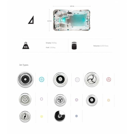 Плавательный бассейн с противотоком Vortex Spas Aqualounge, фото 17