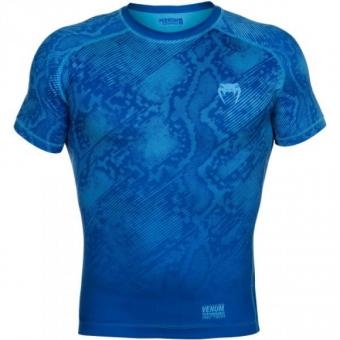 Компрессионная футболка Venum &quot;Fusion&quot; Compression T-shirt - Blue Short Sleeves, фото 1