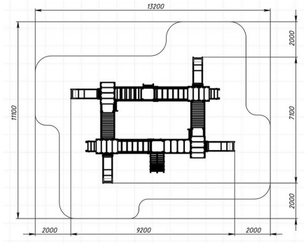 Детская игровая площадка Н 900 ДИК 1.05.01-08.С, фото 4