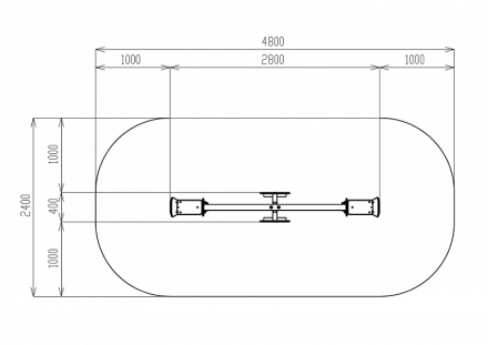 Качалка балансир со спинкой большой - ИО 21.М.01.05-П.01, фото 6