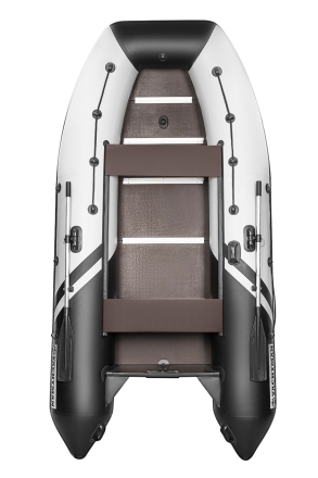 YACHTMAN-340 СК (Яхтман) белый-черный (лодка ПВХ под мотор с усилением), фото 7
