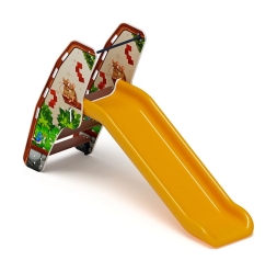 Горка пластиковая - ИО 42.01.05-02 - (желтый скат) (В гостях у сказки) H=900, фото 4