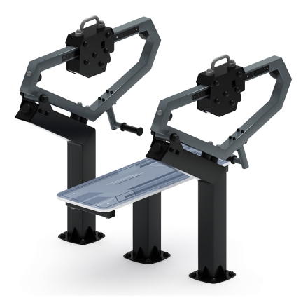 Жим лежа (серый) - Уличный тренажер - СТ 026-13.П , фото 5