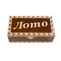 Русское Лото &quot;Инкрустация&quot; в деревянной шкатулке