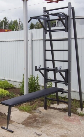 Шведская стенка для улицы EffectSport ПРОФ(У)-ТБ35-СПШ35-ДГУ, фото 1