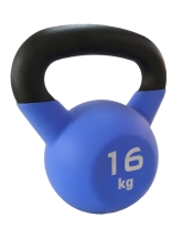 Гиря чугунная с виниловым покрытием SportElite 16 кг, матовая Гиря чугунная с виниловым покрытием SportElite 16 кг, матовая