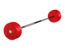 Штанга неразборная "Barbell" с цветными дисками d 25 мм, 35 кг Штанга неразборная "Barbell" с цветными дисками d 25 мм, 35 кг
