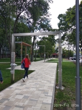 Арка декоративная большая из нержавейки