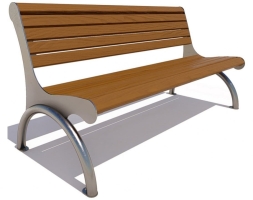 Скамейка парковая Берлин, Лиственница 2 м, фото 5