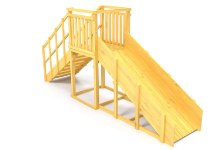 Зимняя горка Савушка Зима Wood 2 (скат 3м), фото 2