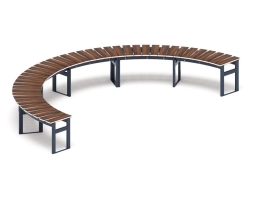 Скамья модульная Радиус комфорта-7 (тёмный дуб), фото 1