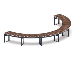 Скамья модульная Радиус комфорта-7 (тёмный дуб), фото 4