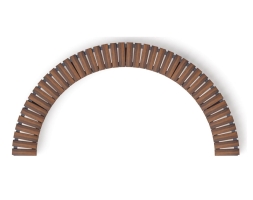 Скамья модульная Радиус комфорта-7 (тёмный дуб), фото 2