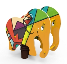 Качели на пружине «Слоник», паттерн "Этник" КЧ036.01 Качели на пружине «Слоник», паттерн "Этник" КЧ036.01