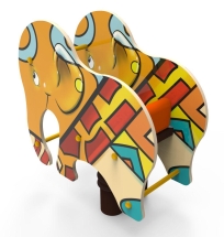 Качели на пружине «Слоник», паттерн "Этник" КЧ036.01 Качели на пружине «Слоник», паттерн "Этник" КЧ036.01