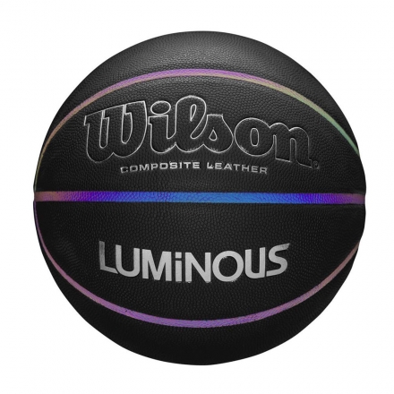 Мяч баск. WILSON NCAA Luminous, арт.WTB2027ID07, р.7, композит, бут.камера, черный, фото 2