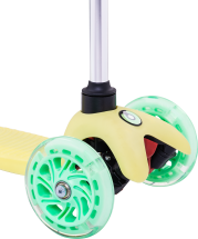 Самокат 3-колесный Zippy 3D, 120/80 мм, желтый Самокат 3-колесный Zippy 3D, 120/80 мм, желтый