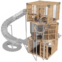 Игровой комплекс Эко 701001 для детской площадки, фото 3 Игровой комплекс Эко 701001 для детской площадки, фото 3