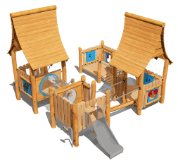 Игровой комплекс Эко VST 0022/1 для детской площадки, фото 2 Игровой комплекс Эко VST 0022/1 для детской площадки, фото 2