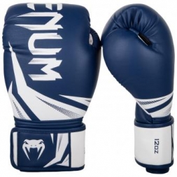 Перчатки боксерские Venum Challenger 3.0 Navy Blue/White