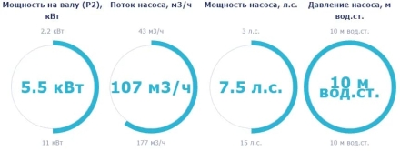 Насос с префильтром Saci Pumps Magnus-4 107м3/ч 690В, фото 2