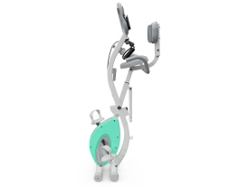 Велотренажер X-Bike DFC DavCreator, бело-зеленый, фото 4