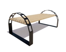 Парковая скамейка Арка, Лиственница 2 м