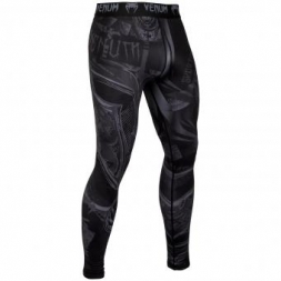 Компрессионные штаны Venum Gladiator Black/Black, фото 1