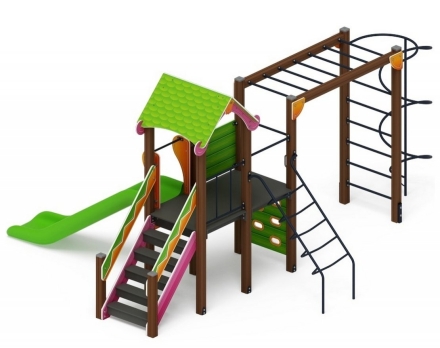 Детская игровая площадка Лукоморье ДИК 2.25.05-01 H=1200, фото 4