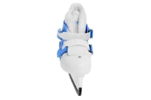 PW-219-2 коньки раздвижные р.33-36 (голубой/белый)