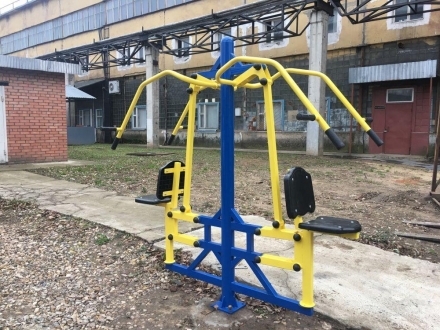 Уличный тренажер &quot;Жим от груди двойной&quot;, фото 4