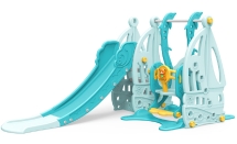 Горка + качели "Корабль" PS-048-М ментол Горка + качели "Корабль" PS-048-М ментол