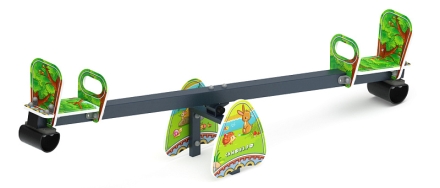 Качалка балансир со спинкой большой (Полянка) - ИО 21.М.01.05-П.02, фото 3