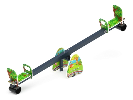 Качалка балансир со спинкой большой (Полянка) - ИО 21.М.01.05-П.02, фото 1