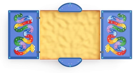 Песочница с крышкой средняя (Азбука) - ИО 5.01.11-05, фото 5