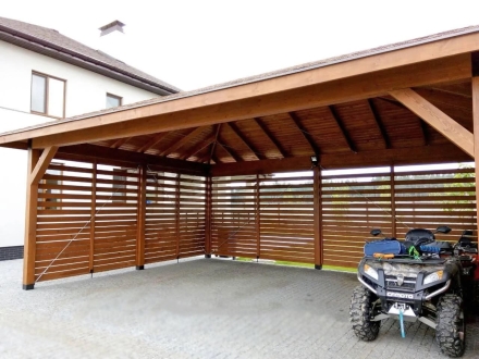 Навес для трех машин РИВЕРСАЙД Несущий каркас, фото 7