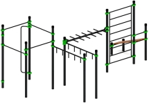 Воркаут ЛОВ 108 зеленый ВТ 102.14-02 Воркаут ЛОВ 108 зеленый ВТ 102.14-02