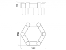 РМФ 3.01 Песочница шестигранная