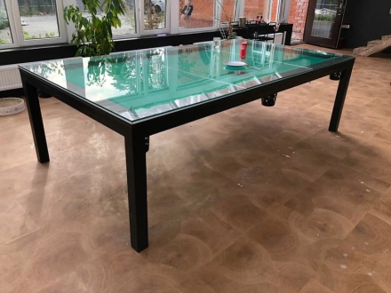 БИЛЬЯРДНЫЙ СТОЛ 9 ФУТОВ "ДОНСКОЙ" ХАЙ-ТЕК STYLE (пул), фото 4