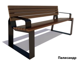 Парковая скамейка Подольск, Лиственница 2 м, фото 4