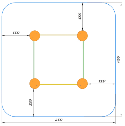 Песочница ПС-01.8 для детской площадки, фото 2