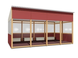 Теневой навес Классика ВСТ 1513/2 18 м2 для улицы, фото 1